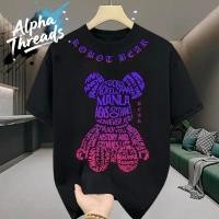 ราคา จัดส่งตลอด 24 ชั่วโมง เสื้อยืดผู้ชายเท่ๆ คอกลมแขนสั้น สกรีนลายหมีแฟชั่นสุดฮิต เสื้อยืดสตรีทแฟชั่นเมกาสุดเท่ (41108705554)