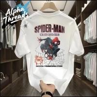 ราคา จัดส่งตลอด 24 ชั่วโมง Alpha Threads Spider Man วินเทจ สหรัฐอเมริกา สไปเดอร์แมน ผู้ชาย กีฬา สันทนาการ หลวม เสื้อยืด A1 (40362179605)
