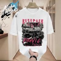 ราคา จัดส่งตลอด 24 ชั่วโมง เสื้อยืดคอกลม แขนสั้น สกรีนลายวินเทจ oversize เสื้อยืดสตรีทแฟชั่นฮิตๆ โอเวอร์ไซส์คนอ้วน (40158815593)