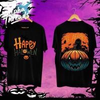 ราคา จัดส่งตลอด 24 ชั่วโมง Alpha Threads พิมพ์ลายฟักทองฮาโลวีน เหมาะกับปาร์ตี้ฮาโลวีน ลาย โครงกระดูก Halloween T Shirt (40066025216)