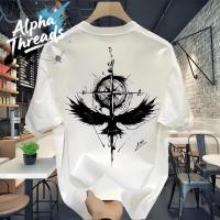 ราคา จัดส่งตลอด 24 ชั่วโมง Outlets Chrome Hearts Bird Compass Tee Black White Oversize Boxy Fit (29689482859)
