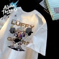 ราคา จัดส่งตลอด 24 ชั่วโมง Alpha Threads เสื้อยืดพิมพ์ลายลูฟี่ อะนิเมะญี่ปุ่น วันพีช คอกลม ผ้าเนื้อนุ่ม สวมใส่สบาย (28440929486)