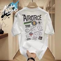 ราคา จัดส่งตลอด 24 ชั่วโมง Alpha Threads พร้อมส่ง เสื้อยืด oversize unisex สไตล์เกาหลี ไม่แตกเมื่อซัก AIRORCE (26539073617)