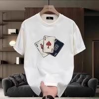 ราคา จัดส่งตลอด 24 ชั่วโมง ฤดูร้อนเล่นไพ่พิมพ์เสื้อยืดแขนสั้นผู้ชายแฟชั่นพิมพ์เสื้อยืดทุกการแข่งขันรอบคอเสื้อยืด (24744037421)