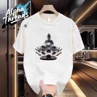 ราคา จัดส่งตลอด 24 ชั่วโมง เสื้อยืดฤดูร้อนขายดีผู้ชายพระพุทธรูปดอกบัวพิมพ์ด้านบน 2025 สไตล์ใหม่ (24345806656)