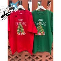 ราคา Merry Christmas Happy New Year เสื้อยืดOversize merry christmas tree ผ้าcotton100 พร้อมส่งค่า S 5XL (57850981971)