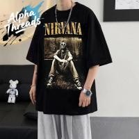 ราคา จัดส่งตลอด 24 ชั่วโมง คอกลม แขนสั้น สกรีนลายวงดนตรีสุดเท่ เสื้อวงสตรีทแฟชั่นวินเทจ เสื้อยืดผู้ชายอ้วน โอเวอร์ไซส์ (44265717201)