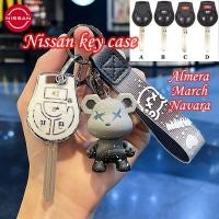 ราคา ปลอกกุญแจรถยนต์ Nissan 2 3 4 ปุ่มสําหรับ Nissan March Navara Almera เคสกุญแจ Nissan พวงกุญแจ (27850176696)