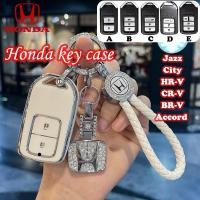 ราคา เคสกุญแจรีโมทรถยนต์ Honda 2 3 4ปุ่ม เคสกุญแจรถHonda City BR V CR V HR V Jazz (26850546485)