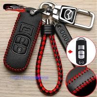 ราคา 2 ปุ่ม 3 ปุ่ม Mazda เคสกุญแจสําหรับ Mazda CX 3 Mazda CX 5 Mazda 2 Mazda 3 Mazda 5 skyactive เคสกุญแจหนังพวงกุญแจฝาครอบกุญแจ (26677732535)