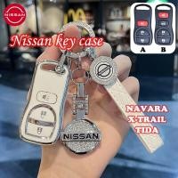 ราคา Nissan car 3 4ปุ ่ มเคสกุญแจสําหรับ Nissan NAVARA X TRAIL TIDA พวงกุญแจเคสกุญแจ (25729916908)