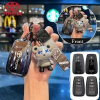 ราคา ปลอกกุญแจ Toyota corolla cross corolla altis Toyota pruis C HR เคสกุญแจรถ เปลือกสีไล่ระดับ (25285349124)