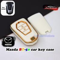 ราคา ปลอกกุญแจรถยนต์ Mazda BT 50 ขอบทอง รองรับขายส่งเหมาะสําหรับเคสกุญแจรถยนต์ Mazda BT50 (28673675471)