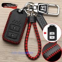 ราคา 2 ปุ่ม Honda Jazz HR V CR V BR V เคสกุญแจรถ พวงกุญแจหนัง Honda HR V CR V BR V Jazz ฝาครอบกุญแจ (27720366019)