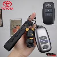 ราคา Toyota Yaris กระเป๋ากุญแจรถล่าสุดสําหรับ โตโยต้า ยาริส สมาร์ทคีย์ฝาครอบป้องกันหมีสไตล์พวงกุญแจ 3ปุ่ม (28857538247)
