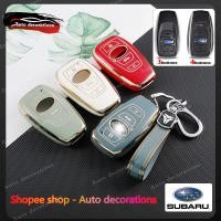ราคา เคสกุญแจรถยนต์ Subaru สําหรับ Forester BRZ XV Legacy Outback Subaru TPU พวงกุญแจรถ ปลอกกุญแจขอบทอง (43825683302)