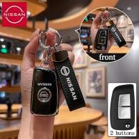 ราคา ฝาครอบกุญแจรีโมทรถยนต์ 2 ปุ่มสําหรับ Nissan Nissan X trail JUKE NAVARA march almera navara 2020 กุญแจรถพับ (41268998948)