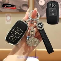 ราคา Toyota yaris ativ ปลอกกุญแจรถ ขอบเงิน 3 ปุ่ม พวงกุญแจ Toyota yaris veloz ativ เคสกุญแจรถ (29420542930)