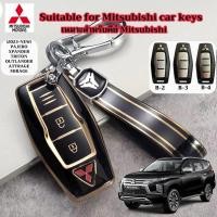 ราคา เคสกุญแจรถยนต์ Mitsubishi Triton สําหรับพวงกุญแจรถ Mitsubishi PAJERO ปลอกกุญแจ (28656673449)