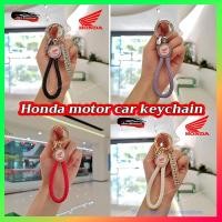 ราคา พวงกุญแจมอเตอร์ฮอนด้าพร้อมสติ๊กเกอร์โลโก้ พวงกุญแจหนัง Honda pcx160 forza350 อุปกรณ์เสริมกุญแจรถ (41304474422)