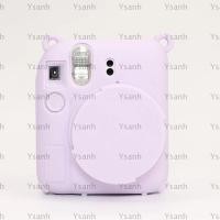 ราคา YSANH กระเป๋ากล้อง พร้อมตัวป้องกันเลนส์ซิลิโคนอ่อนนุ่ม ปลอกป้องกันสีทึบแบบพกพาสําหรับฟิล์มฟิกาฟิล์ม Instax Mini 12 mini12 เกราะกล้องทันที (45401284728)