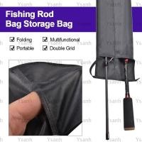 ราคา ใช่แล้ว กระเป๋าใส่คันเบ็ด กระเป๋าใส่คันเบ็ดแบบตารางคู่มัลติฟังก์ชั่น ฝาครอบป้องกันคันเบ็ดแบบพกพาแบบพับได้ (53350845664)