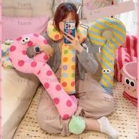 ราคา ใช่ หมอนเครื่องหมายคําถาม หมอนรองคอลายจุด 105 ซม หมอนยาวการ์ตูนหมอนรูปตัวยูตกแต่งห้องนั่งเล่นของเล่นตุ๊กตาโซฟาหมอน (56800551920)