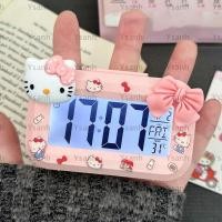 ราคา YSANH นาฬิกาดิจิตอล LED Sanrio Hello Kitty Alarm มินิการ์ตูนนาฬิกาปลุก Kawaii พร้อมไฟกลางคืน Multi function น่ารักเดสก์ท็อปนาฬิกาห้องนอนเครื่องประดับข้างเตียง (54901020403)