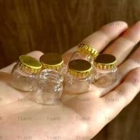 ราคา ใช่ 10ชิ้นขวดแก้ว มินิ ทําเอง โถแก้ว น่ารักที่มีหมวกสีทองครัวรุ่นขนาดเล็กหุ่นหัตถกรรมอุปกรณ์ (54450767851)