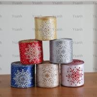 ราคา YSANH ริบบิ้นคริสต์มาส 2M สายรัดคริสต์มาสที่สวยงาม DIY การตกแต่งกล่องริบบิ้นผ้าซาติน (45250695971)