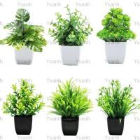 ราคา ใช่ บอนไซประดิษฐ์ ยูคาลิปตัสประดิษฐ์ปลอมพืชกระถางต้นไม้ บอนไซขนาดเล็กพร้อมกระถางเครื่องประดับตกแต่งสวน (43967695542)