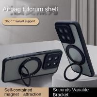 ราคา โปร่งใส Matte แม่เหล็กหมุนสําหรับ Xiaomi Mi 15 15 T 14T 13T 13 13R 14 ultra poco f6 F5 M6 x6 Pro Redmi k70 k70e k60 note13 plus turbo3 4g 5g ฝาครอบกันกระแทก (27463444635)