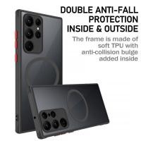 ราคา เคสโทรศัพท์มือถือแบบใส ผิวด้าน แม่เหล็ก สําหรับ Samsung Galaxy S20 S21 S22 S23 S24 Ultra Plus s23fe s21fe s20fe note20 note10 A05 A05S A52 A52S (24704777144)