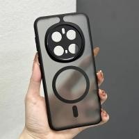 ราคา สําหรับ Huawei mate 70 60 50 40 pro plus Honor Magic 8 7 6 5 Pro lite กรณีแม่เหล็กหรูหราชาร์จไร้สายผิวโปร่งใสอะคริลิคสําหรับ Honor X9D X9C x9b x9a เปลือกกันชน (54650173929)