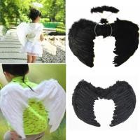 ราคา ใหม่แองเจิลขนนกปีกฮาโลวีนคริสต์มาสชุดแฟนซีเครื่องแต่งกายสําหรับผู้หญิงบุรุษเด็กหญิงเด็กชายปีกนางฟ้า (56900100196)