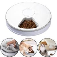 ราคา เครื่องป้อนอัตโนมัติสัตว์เลี้ยงสุนัขรอบ Timing Feeder 6 มื้อ 6 กริดแมวสุนัขไฟฟ้า Dispenser 24 ชั่วโมงให้อาหารสัตว์เลี้ยงอุปกรณ์ (48500870157)