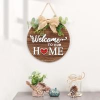 ราคา ใหม่ที่กําหนดเองป้ายผนังแขวนคณะกรรมการไม้ย้อนยุคผิดปกติแผ่นไม้บาร์โรงรถร้านงานฝีมือพิมพ์โล่รอบป้ายกับดอกไม้ (29366572375)