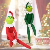 ราคา ตุ๊กตาคริสต์มาสคนรักคริสต์มาส Elf ตุ๊กตา Spy บน Bent เครื่องประดับต้นคริสต์มาสตกแต่งบ้าน Bizarre ตุ๊กตา (53400282086)