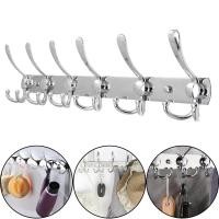 ราคา 1 ชิ้นสแตนเลสอลูมิเนียม Wall Mount Coat Hook ผ้าขนหนูหมวกประตูแขวน Rack Room อุปกรณ์ครัว (51900963734)