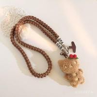 ราคา น่ารักสีน้ําตาลอ่อน เคที แมวขนมปังขิงจี้พวงกุญแจแขวนโซ่ตุ๊กตาตุ๊กตานักเรียนประถมกระเป๋าเป้สะพายหลังจี้เส้นทแยงมุมยาวเชือก (48050215526)