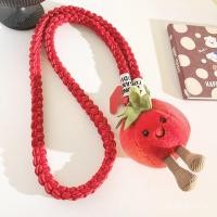 ราคา สนุกน่ารักมะเขือเทศตุ๊กตาใหญ่จี้เคสโทรศัพท์เชือกเส้นเล็กแนวทแยงยาวเชือกกระเป๋าจี้เคสโทรศัพท์สากล (40175843434)