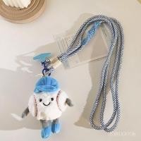 ราคา น่ารักการ์ตูนสีฟ้าหมวกเบสบอลตุ๊กตาใหญ่ของเล่นตุ๊กตาในแนวทแยงยาวเชือกด้านข้างแขวนโซ่สากลออกนอกบ้าน (56850203195)