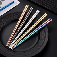 ราคา ตะเกียบ ตะเกียบสแตนเลสคุณภาพสูง สแตนเลส304 มีหลายสีให้เลือก (46250616579)