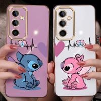 ราคา Samsung J7 Prime J5 J7 Pro J4 J6 Plus Couple Lovers Stitch Case Glossy Soft Rubber Disney Cover (28040198645)