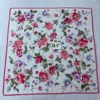 ราคา YvesSaintLaurent ผ้าเช็ดหน้าลายดอกไม้ (50450397522)