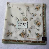 ราคา Mario Valentino ผ้าเช็ดหน้าลายดอกไม้ (42759324774)