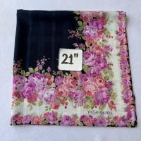 ราคา YvesSaintLaurent ผ้าเช็ดหน้าลายดอกไม้ (27839207291)