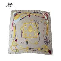 ราคา Celine Vintage Silk Scarf Italy ผ้าพันคอ ผ้าคลุมไหล่ (41001285239)