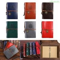 ราคา Cen Leather Journal Notebook Refillable Notebook 150 Blank Page Vintage Writing Notebook Loose Leaf Journal for Traveler (56200091787)