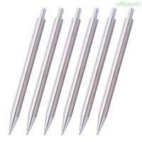 ราคา Cen 6 ชิ้นสํานักงานลงนามปากกา Retractable ปากกาลูกลื่นธุรกิจปากกาลายเซ็นโลหะปากกาลูกลื่นเขียน Smohthly ปากกา (51900092060)